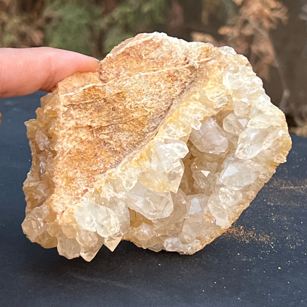 Cluster felie cuart incolor cristal de stanca din Zambia model 6, druzy.ro, cristale 3