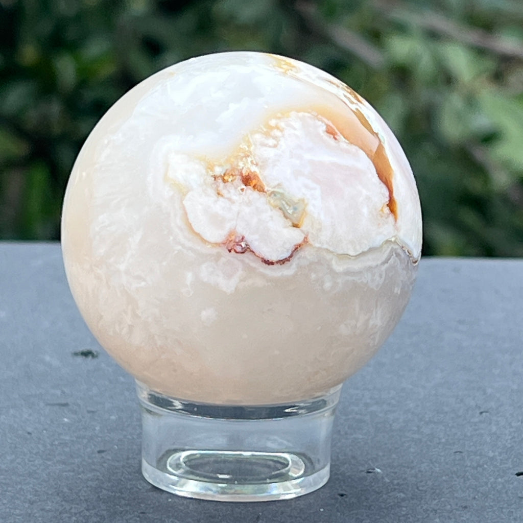 Sfera Agat coral floare din Madagascar model 1, pietre semipretioase - druzy.ro 5 