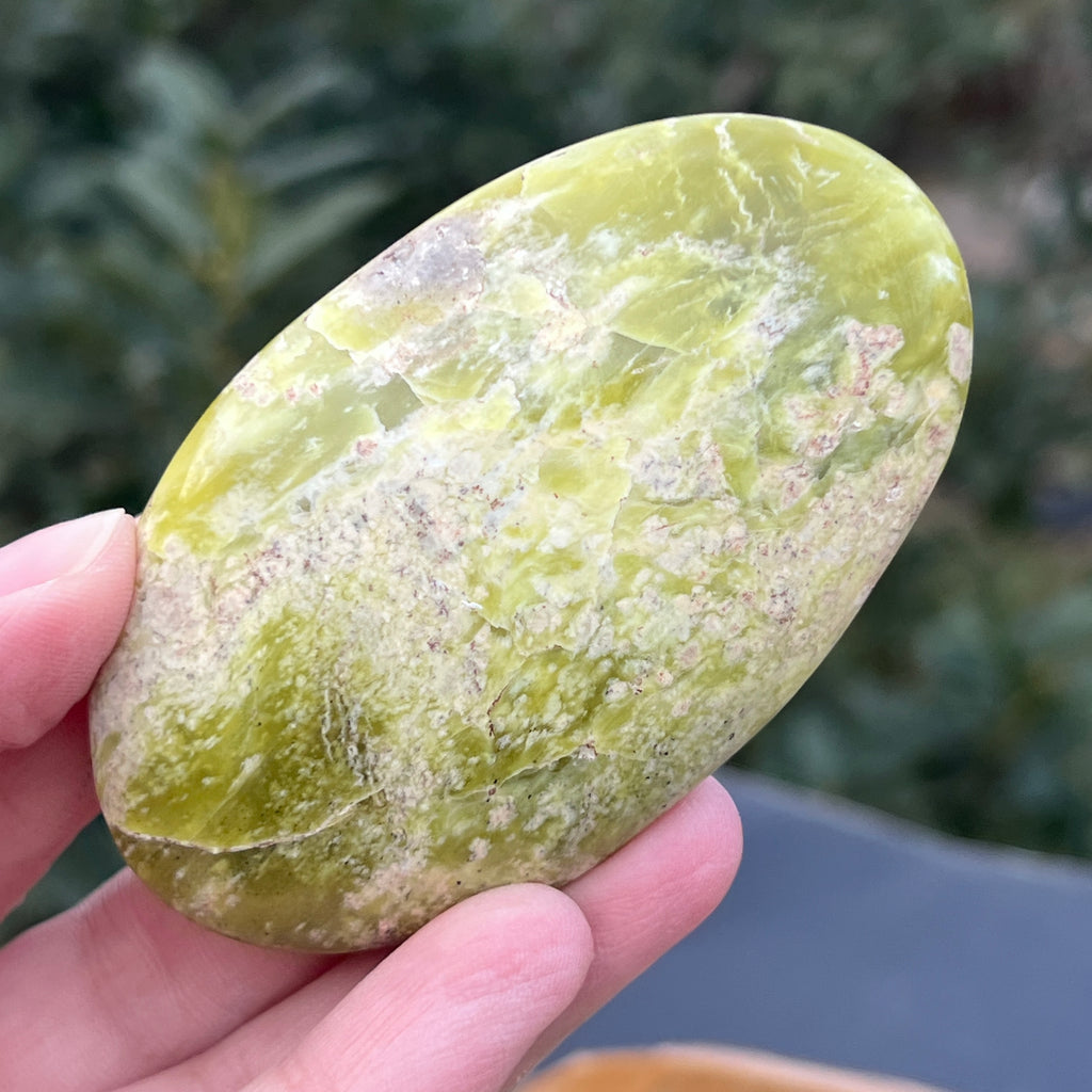 Serpentin galben palmstone XL6, pietre semipretioase - druzy.ro 3 