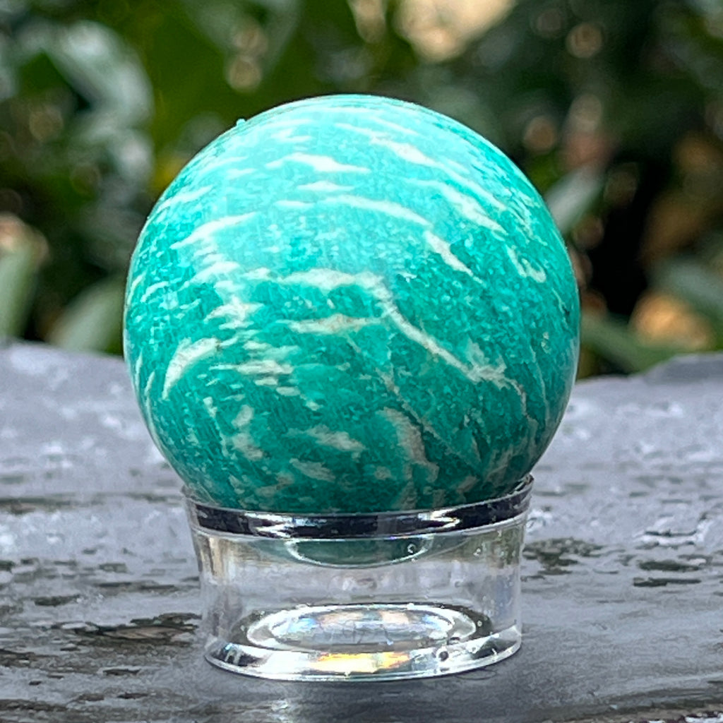 Sfera amazonit din Madagascar model 6, pietre semipretioase - druzy.ro 2 