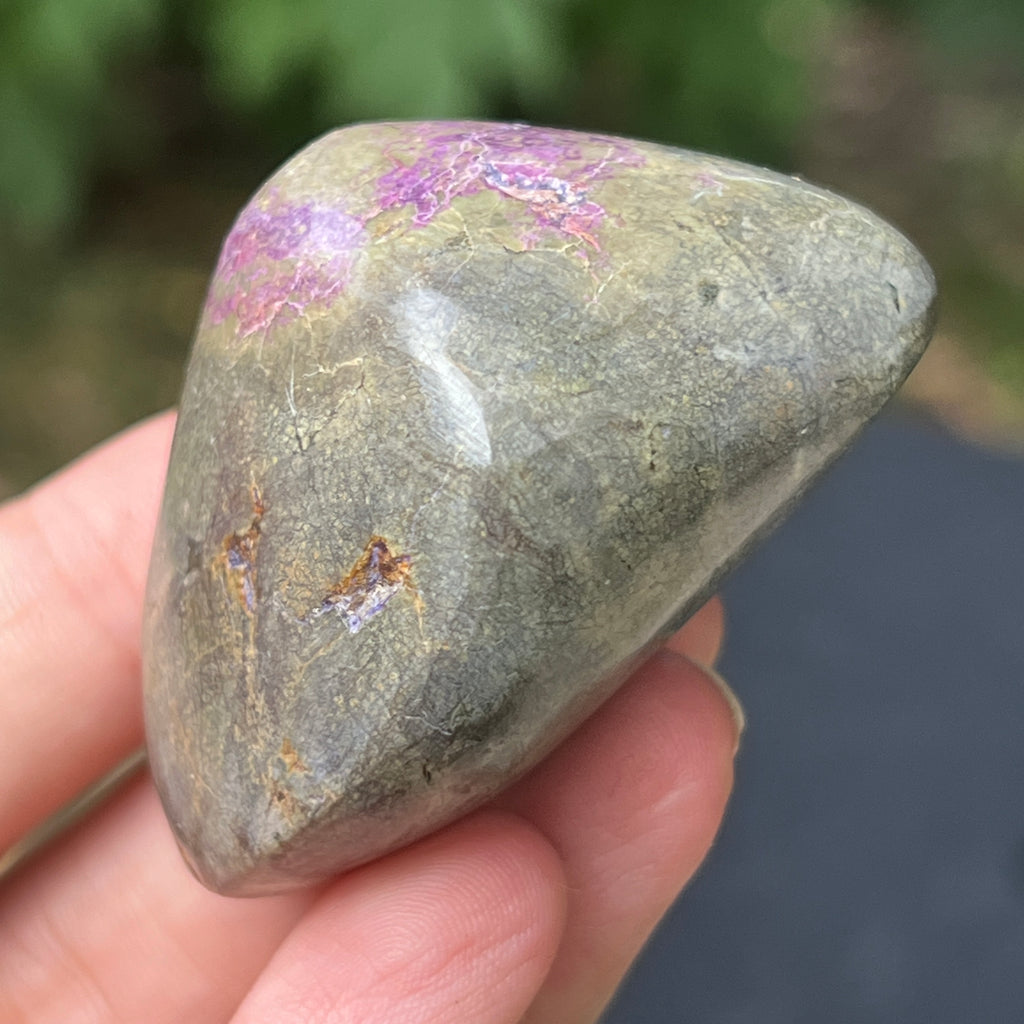 Palmstone atlantisit (stichtit, serpentin) model 4, pietre semipretioase - druzy.ro 3 