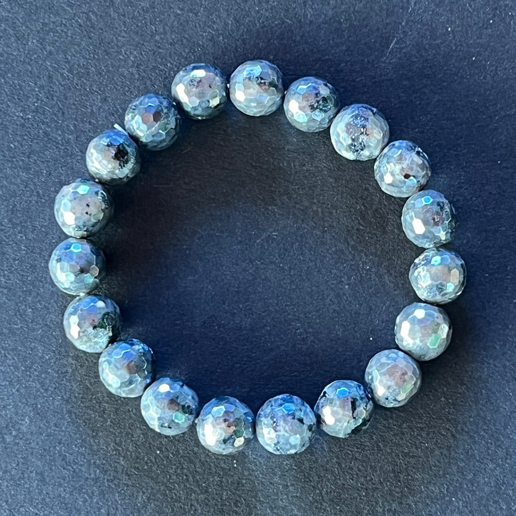 Bratara fatetata larvikit 10mm, pietre semipretioase - druzy.ro 2 