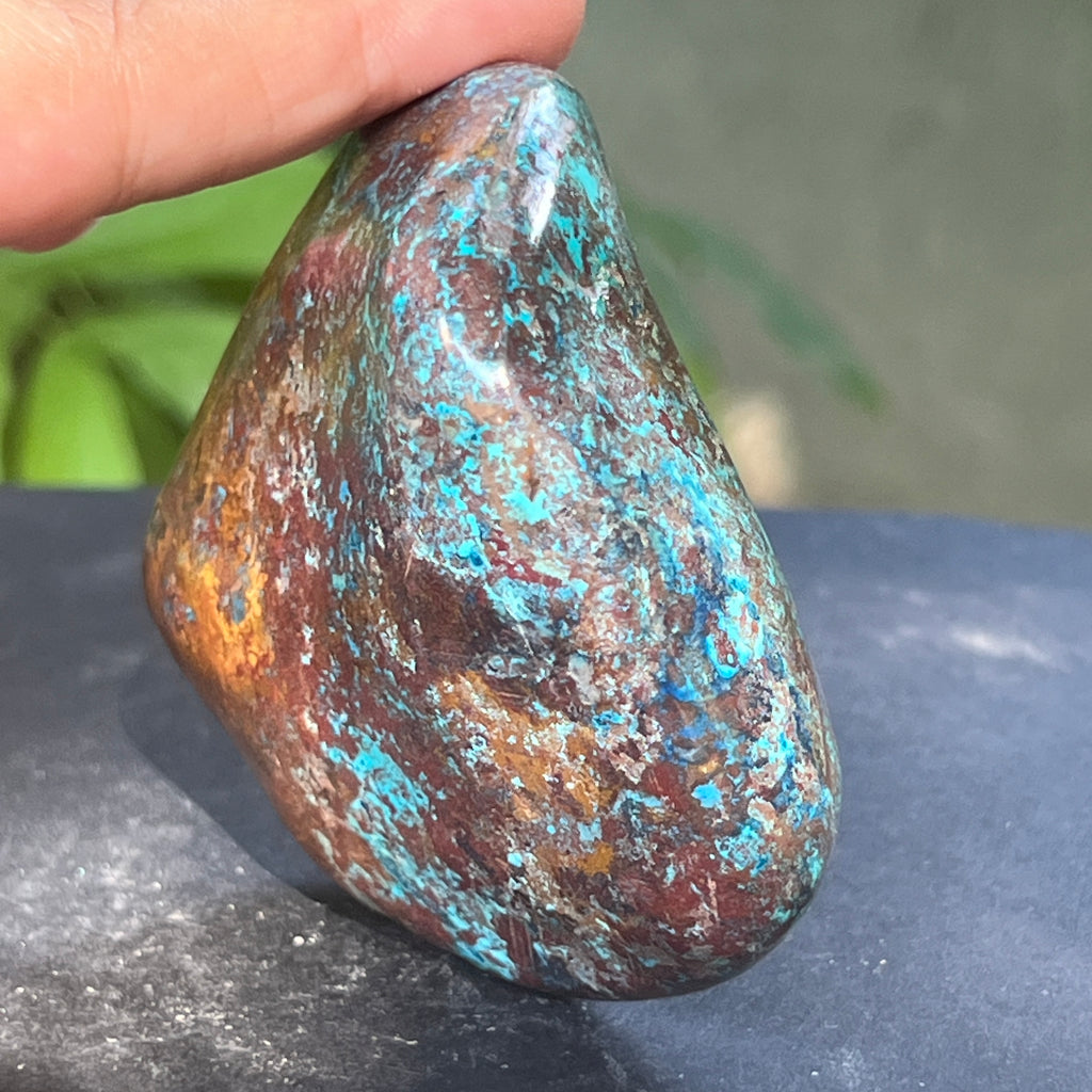 Shattuckite forma libera/palmstone m17, pietre semipretioase - druzy.ro 10 