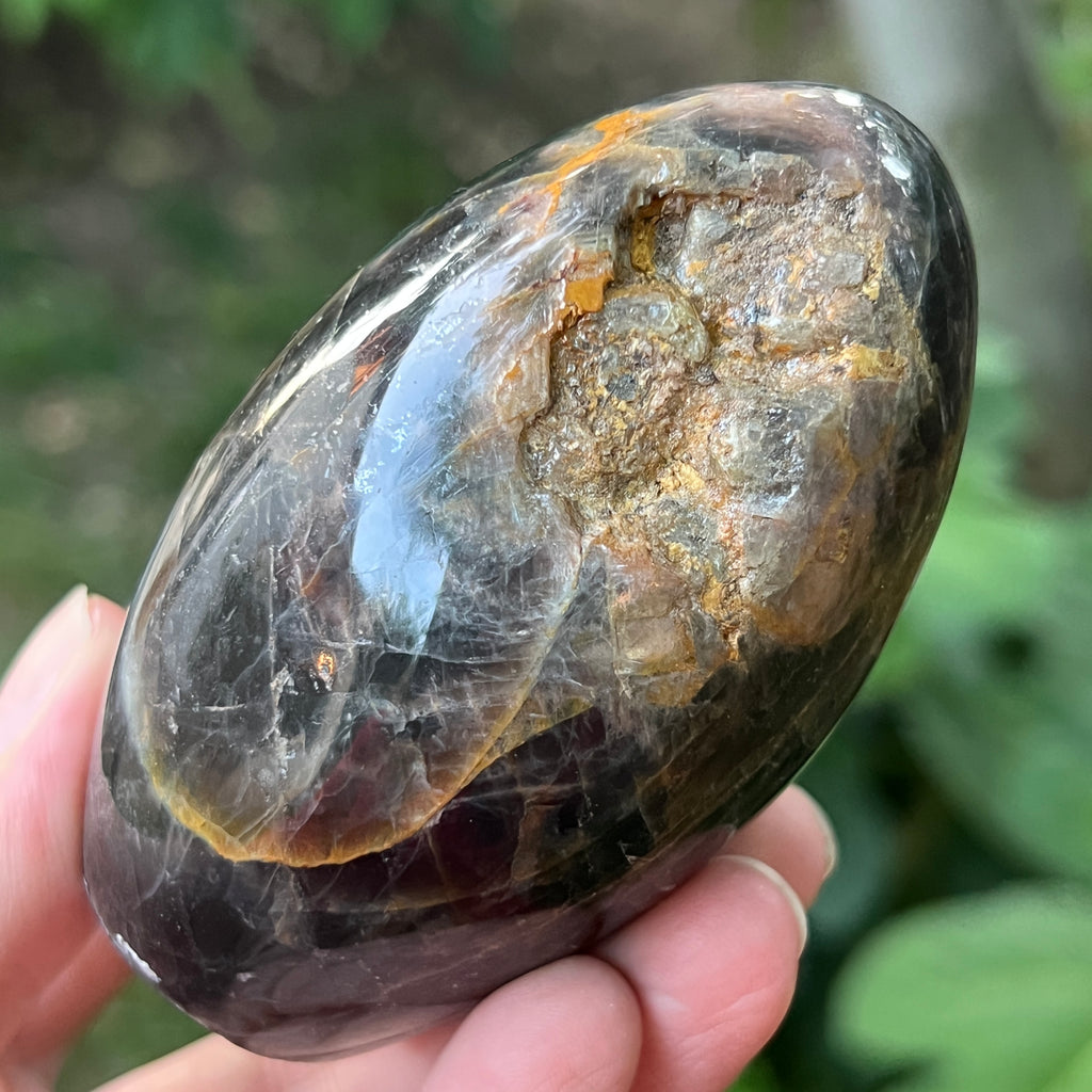 Sculptura piatra lunii somon gri | Model 1, pietre semipretioase - druzy.ro 9 