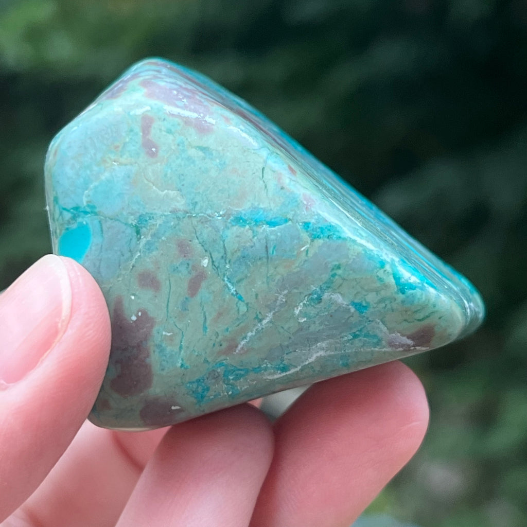 Shattuckite forma libera/palmstone m11, druzy.ro, pietre semipretioase 13