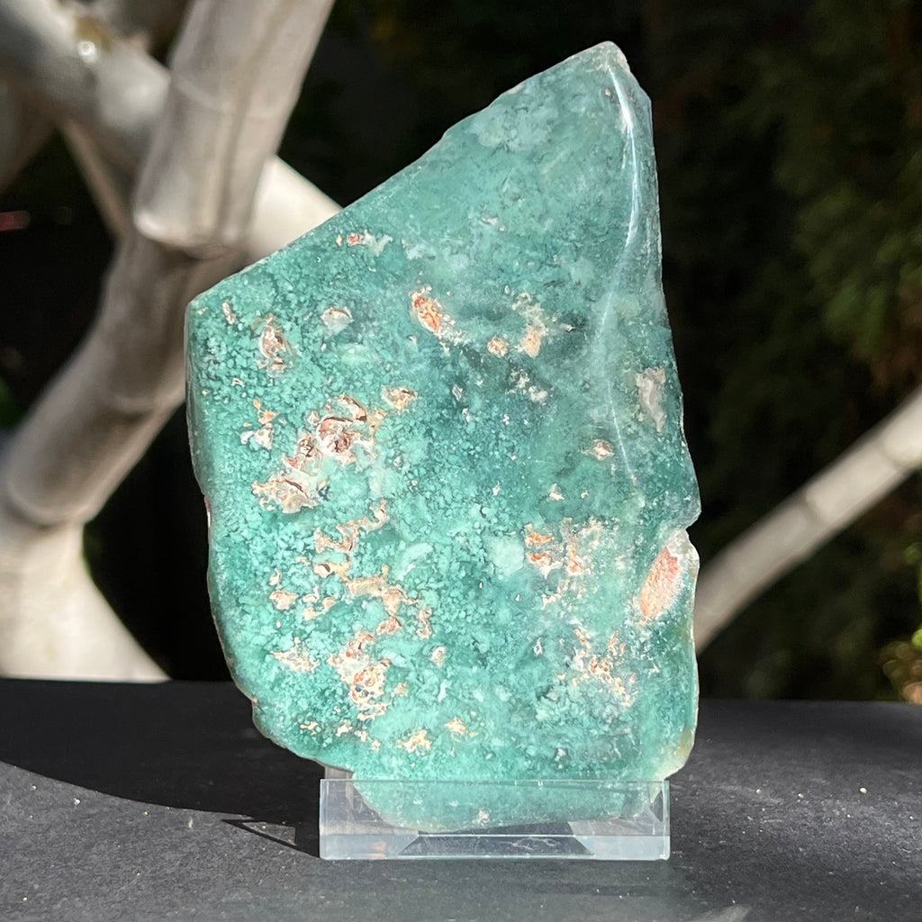Crisopraz polisat pe o fata XL3 - 13 cm, druzy.ro, cristale 3