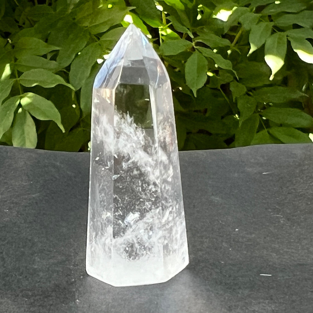 Obelisc/varf cuart de stanca/cuart incolor mini m2, druzy.ro, cristale 1