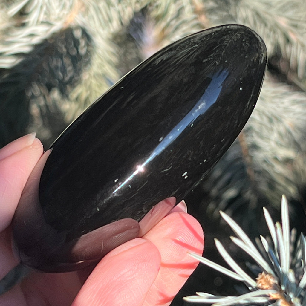 Obsidian curcubeu palmstone L model 9, pietre semipretioase - druzy.ro 5 