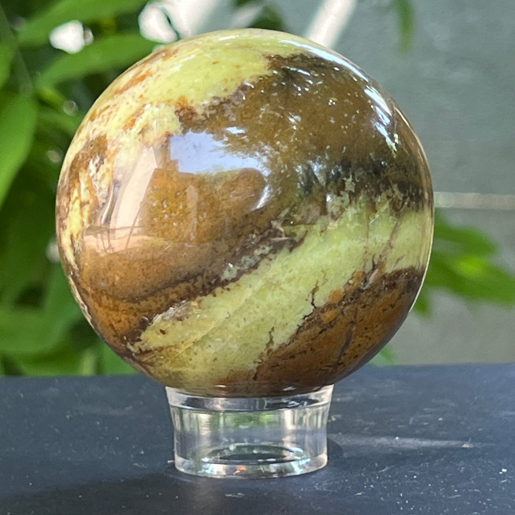 Sfera Opal verde model 3, pietre semipretioase - druzy.ro 4 