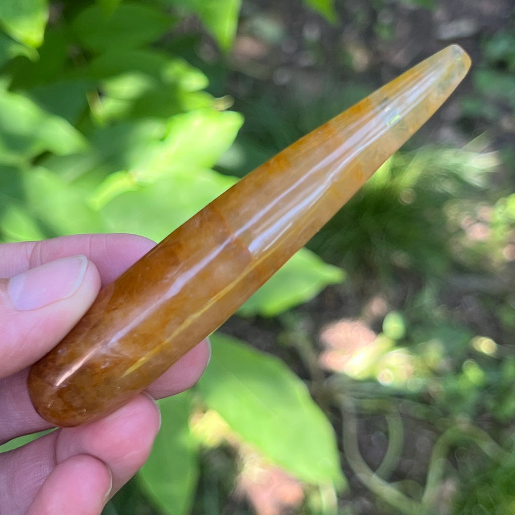 Bagheta golden healer, cuart lamaie model 14, pietre semipretioase - druzy.ro 2 