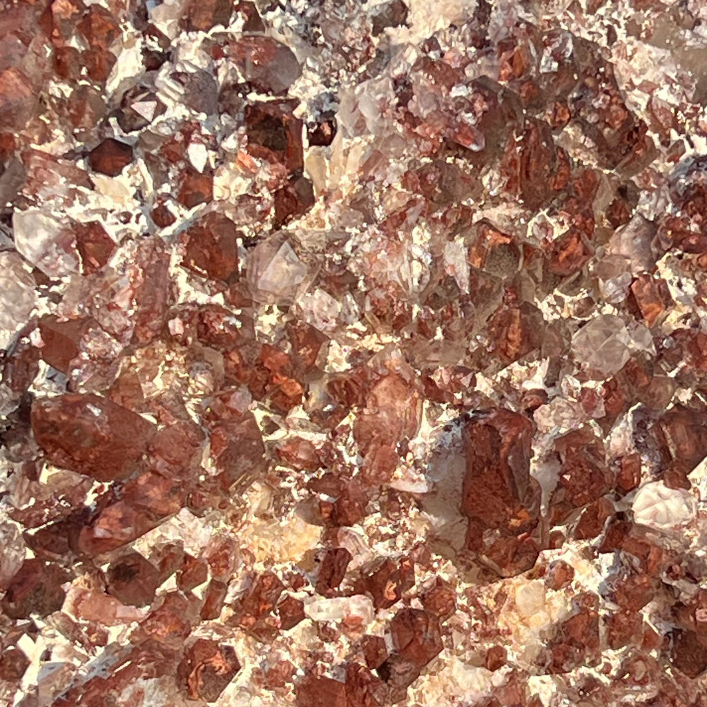 Cluster cuart rosu hematoid XL, druzy.ro, cristale 7