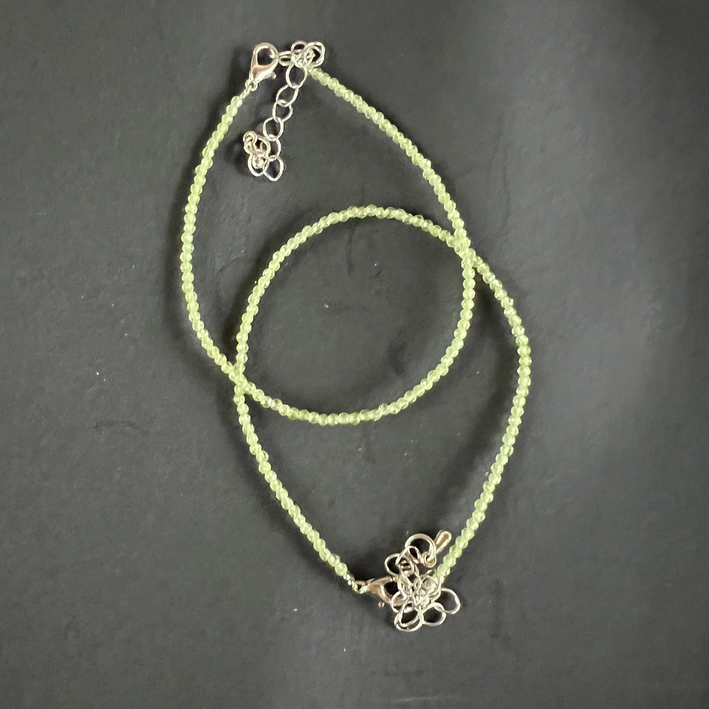 Bratara peridot 2mm reglabila, pietre semipretioase - druzy.ro 3 