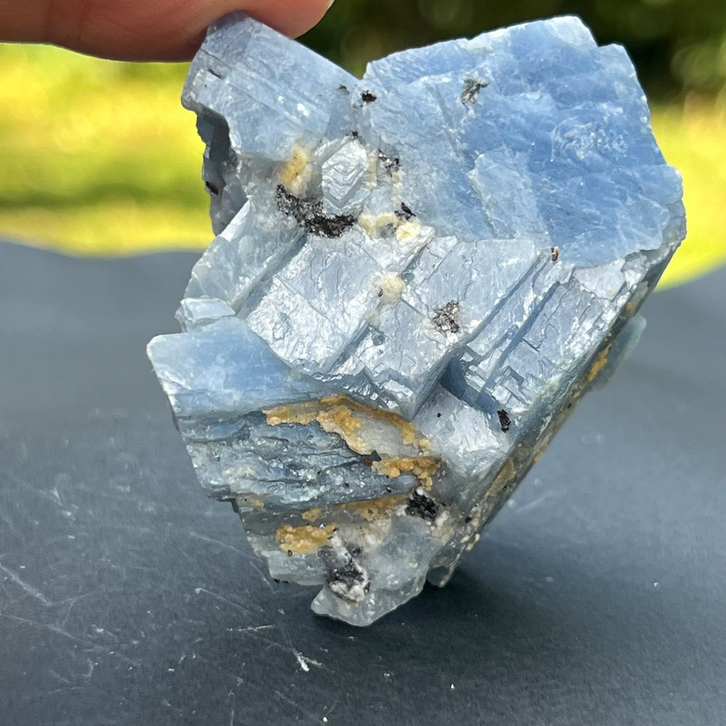 Calcit albastru piatra bruta din Namibia model 13, pietre semipretioase - druzy.ro 1