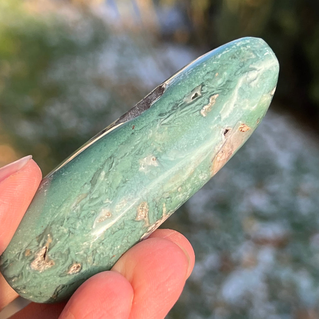 Crisopraz smarald palmstone model 8 din Zimbabwe, druzy.ro, cristale 3