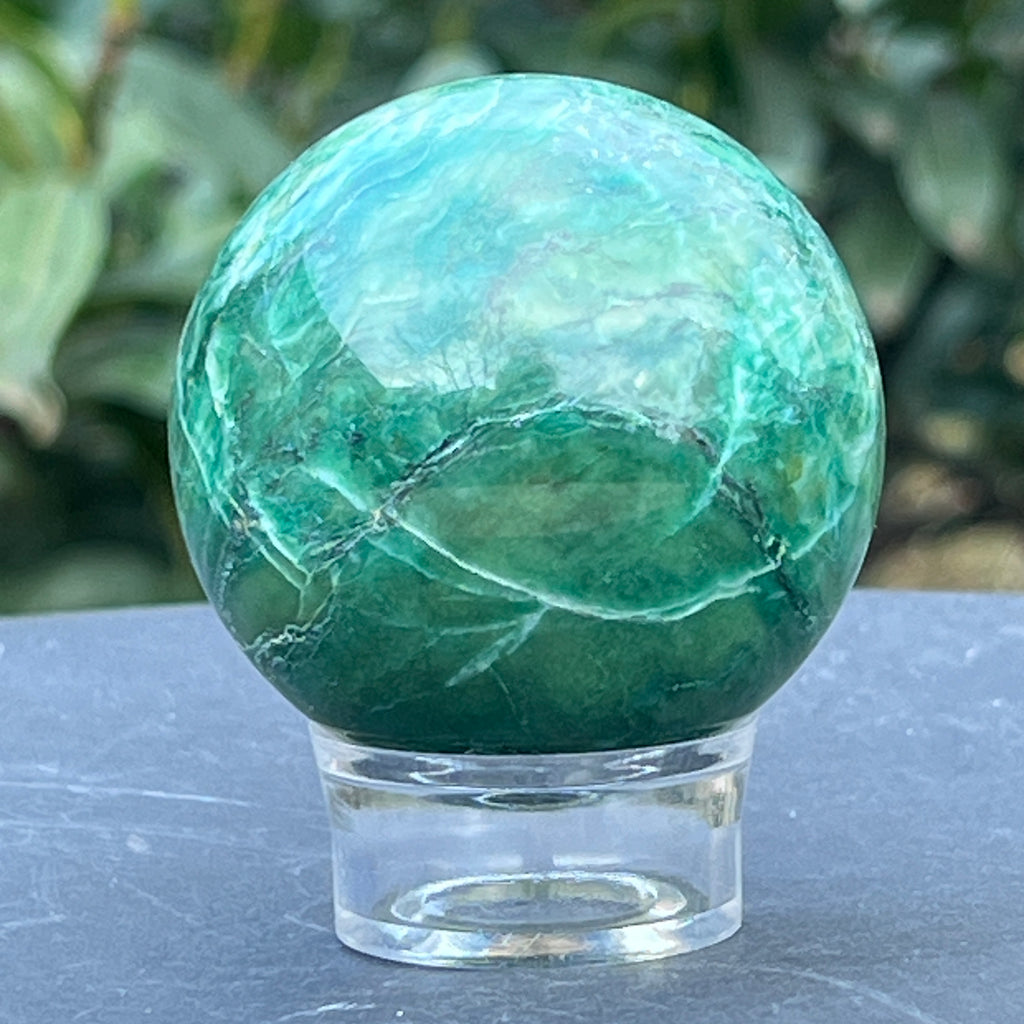 Sfera jad verde nefrit Africa model 3, pietre semipretioase - druzy.ro 4 