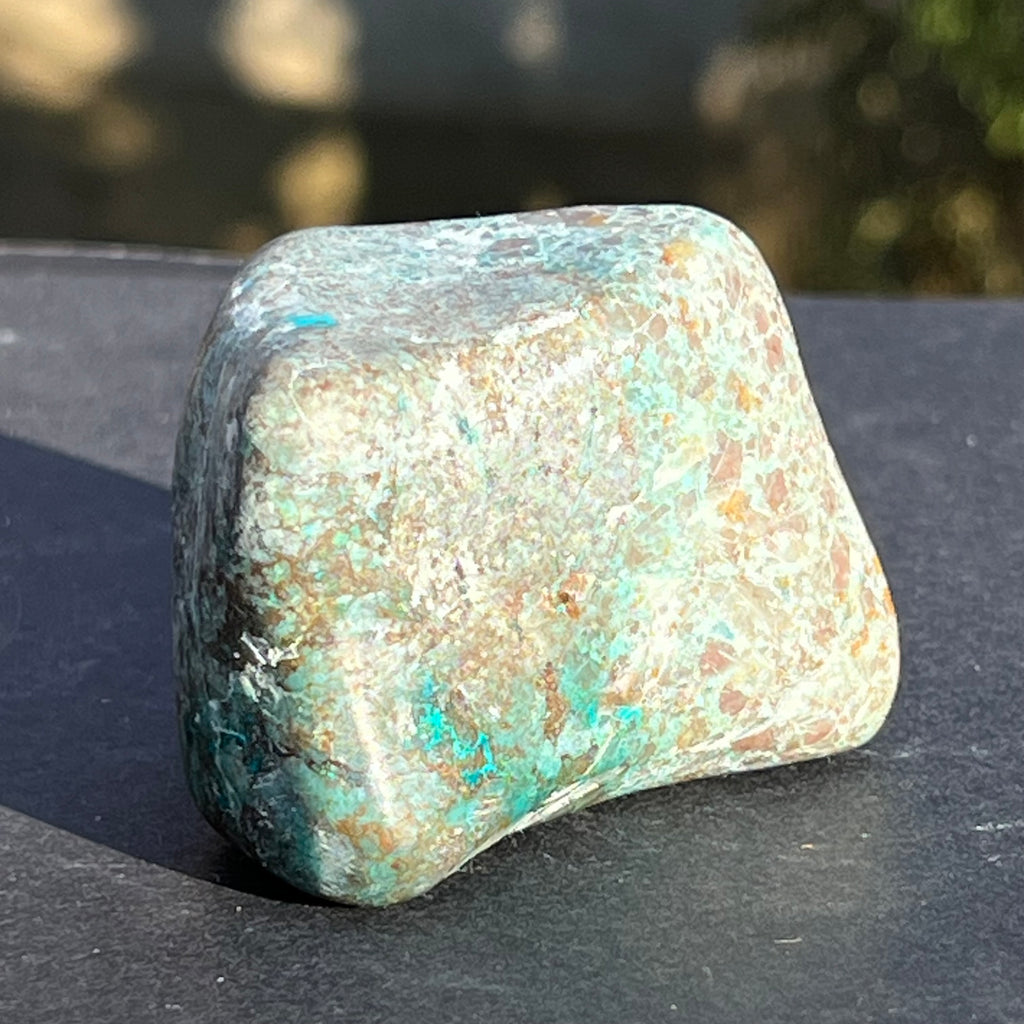 Shattuckite forma libera/palmstone m12, druzy.ro, pietre semipretioase 3