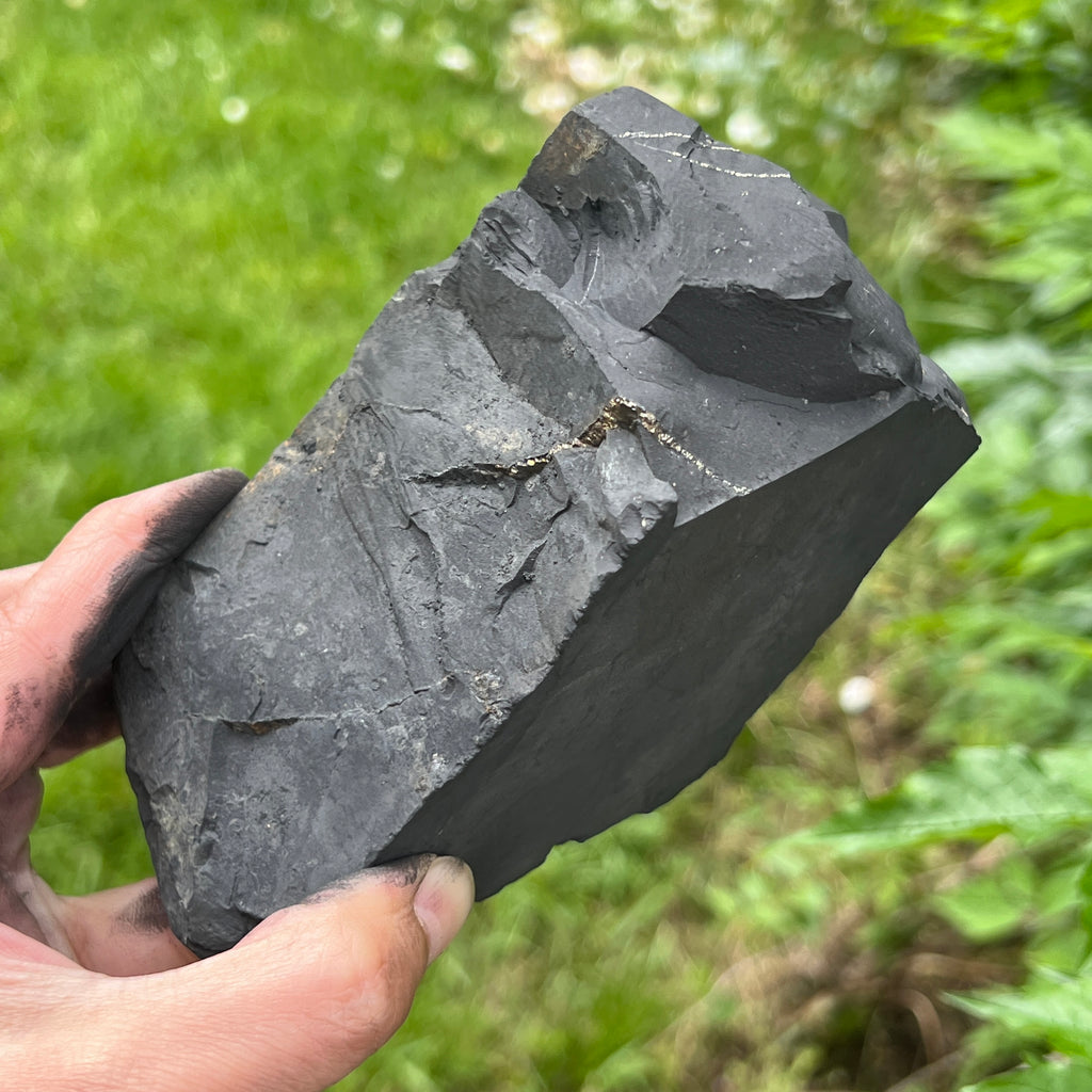Shungit piatra bruta XXL model 8, pietre semipretioase - druzy.ro 1 