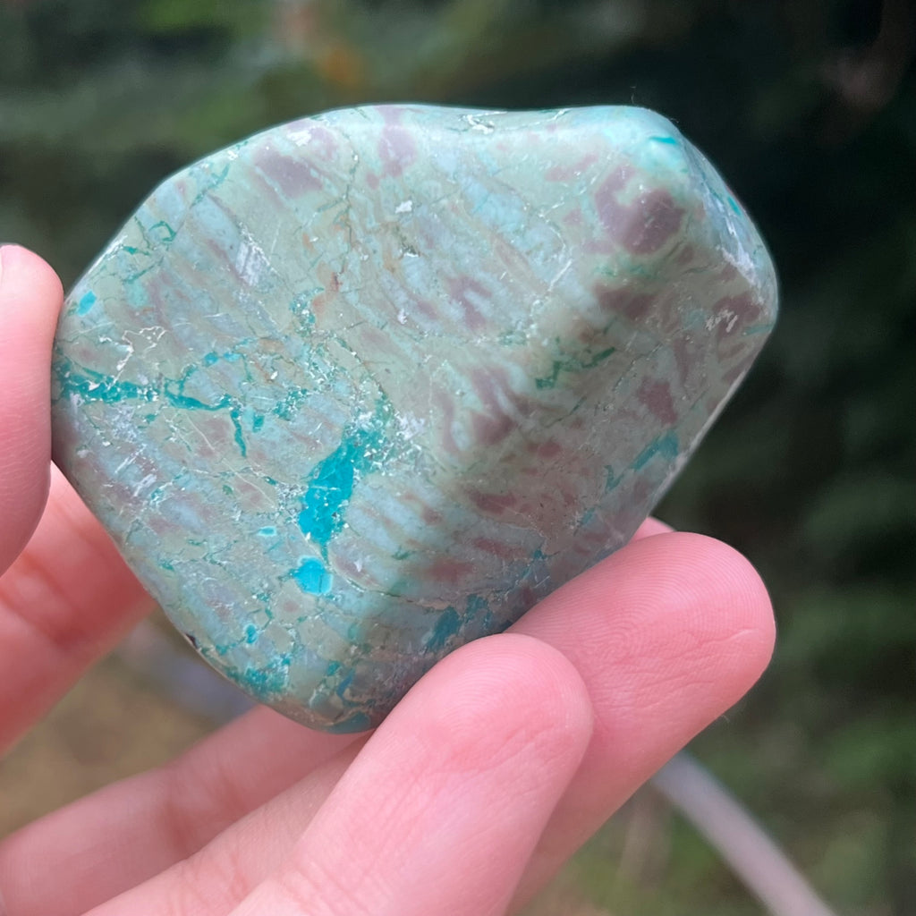 Shattuckite forma libera/palmstone m7, druzy.ro, pietre semipretioase 10