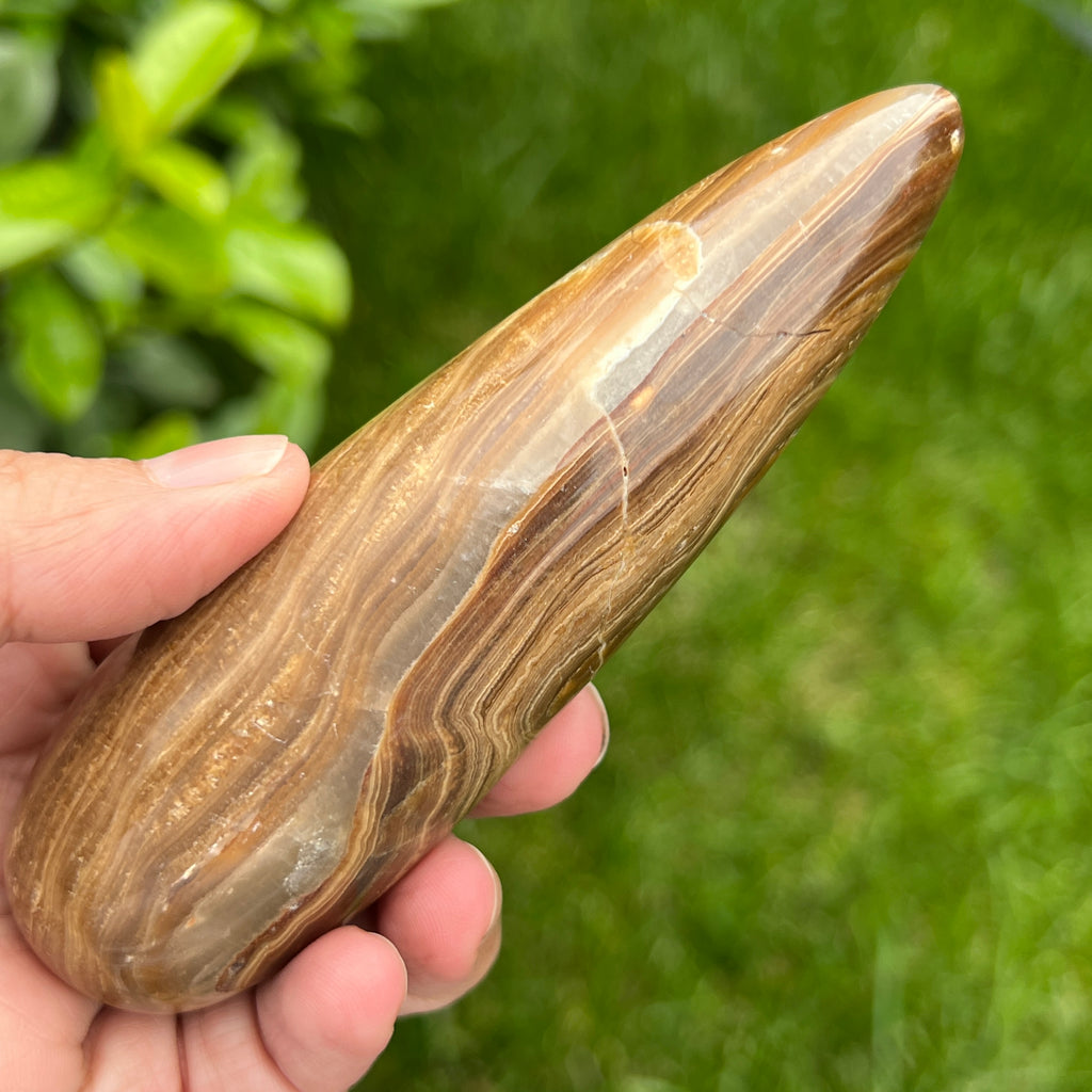 Bagheta aragonit maro model 7, pietre semipretioase - druzy.ro 6 