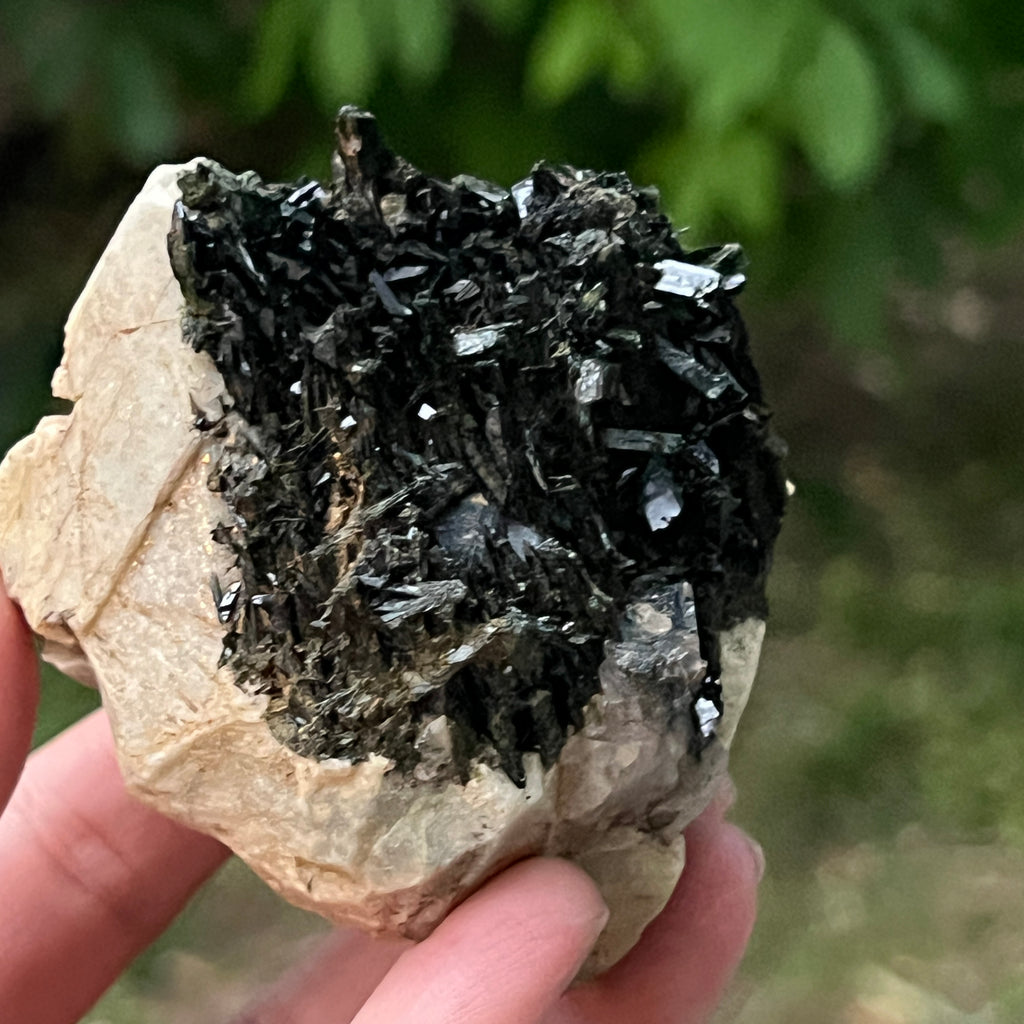 Cluster egirin cuart fumuriu/negru Zomba m23, pietre semipretioase - druzy.ro 3 