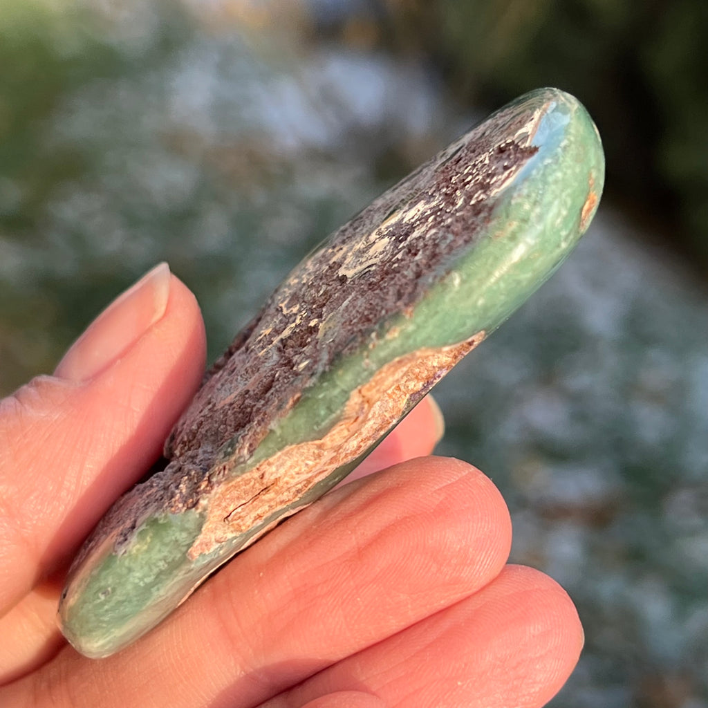 Crisopraz smarald palmstone model 4 din Zimbabwe, druzy.ro, cristale 4