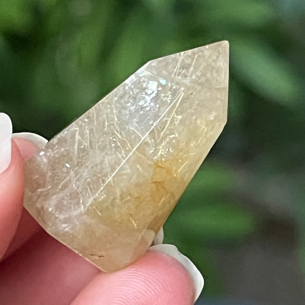 Obelisc cuart rutilat auriu | Model 4, pietre semipretioase - druzy.ro 6 