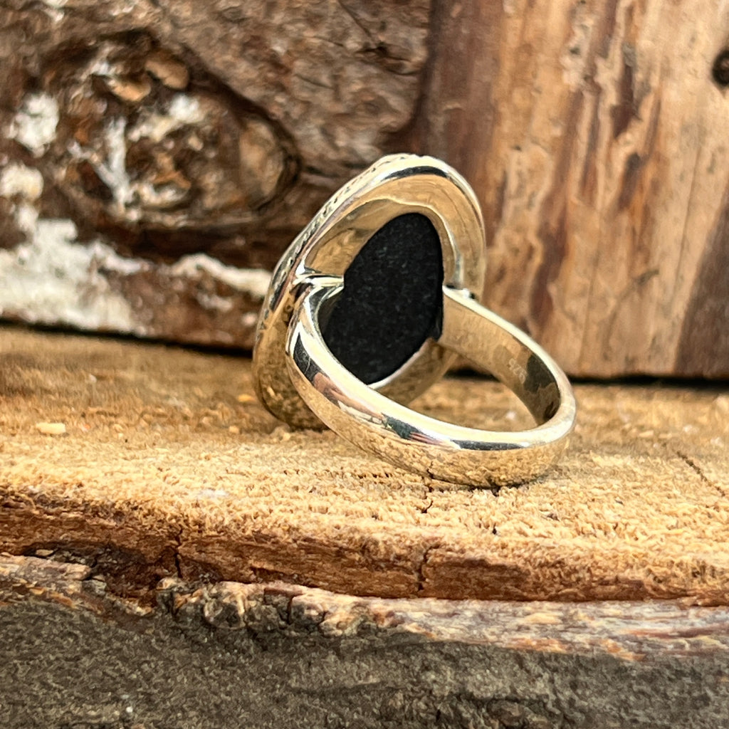 Inel Uvarovit din argint model 5, pietre semipretioase - druzy.ro 4 