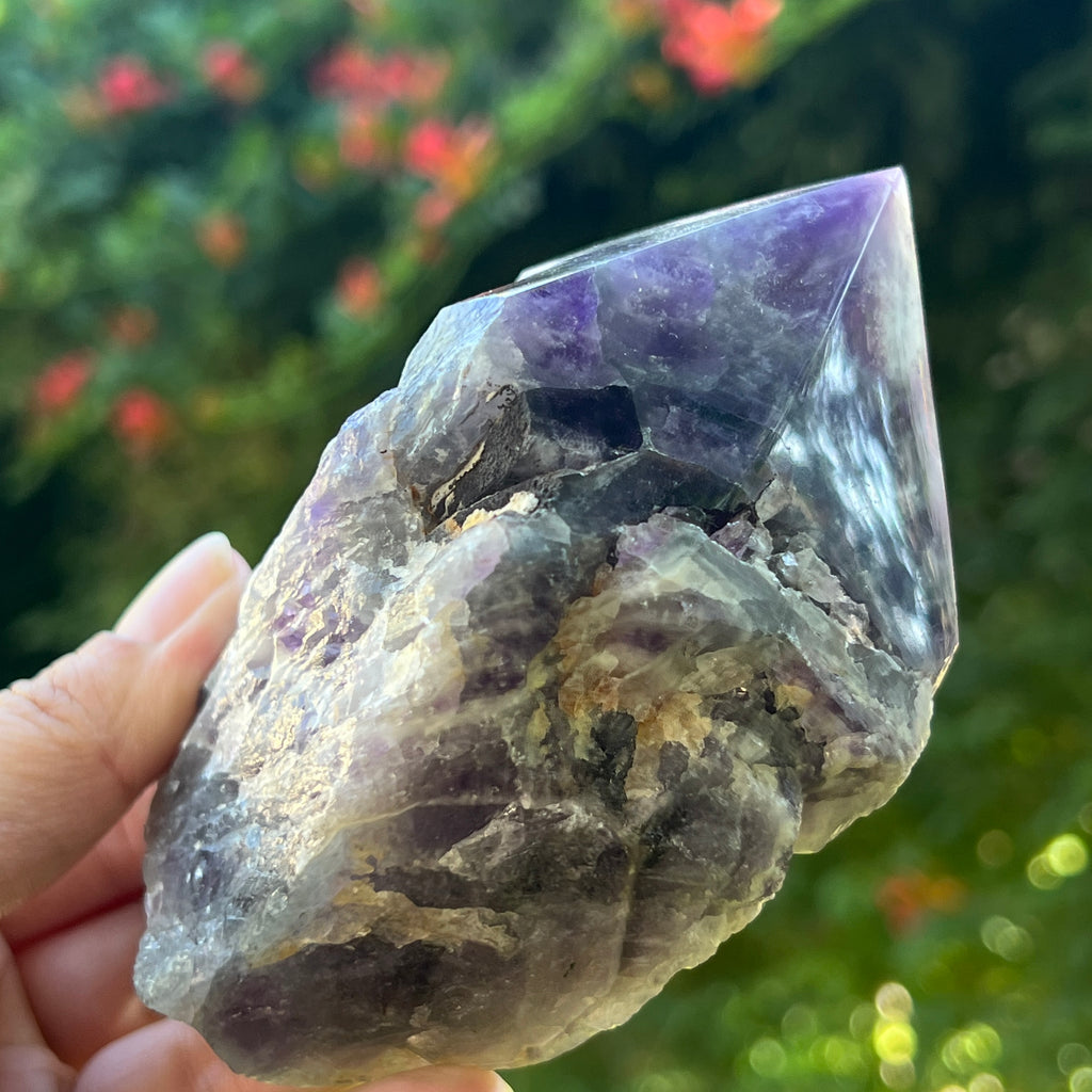 Varf ametist chevron model L2, pietre semipretioase - druzy.ro 3 