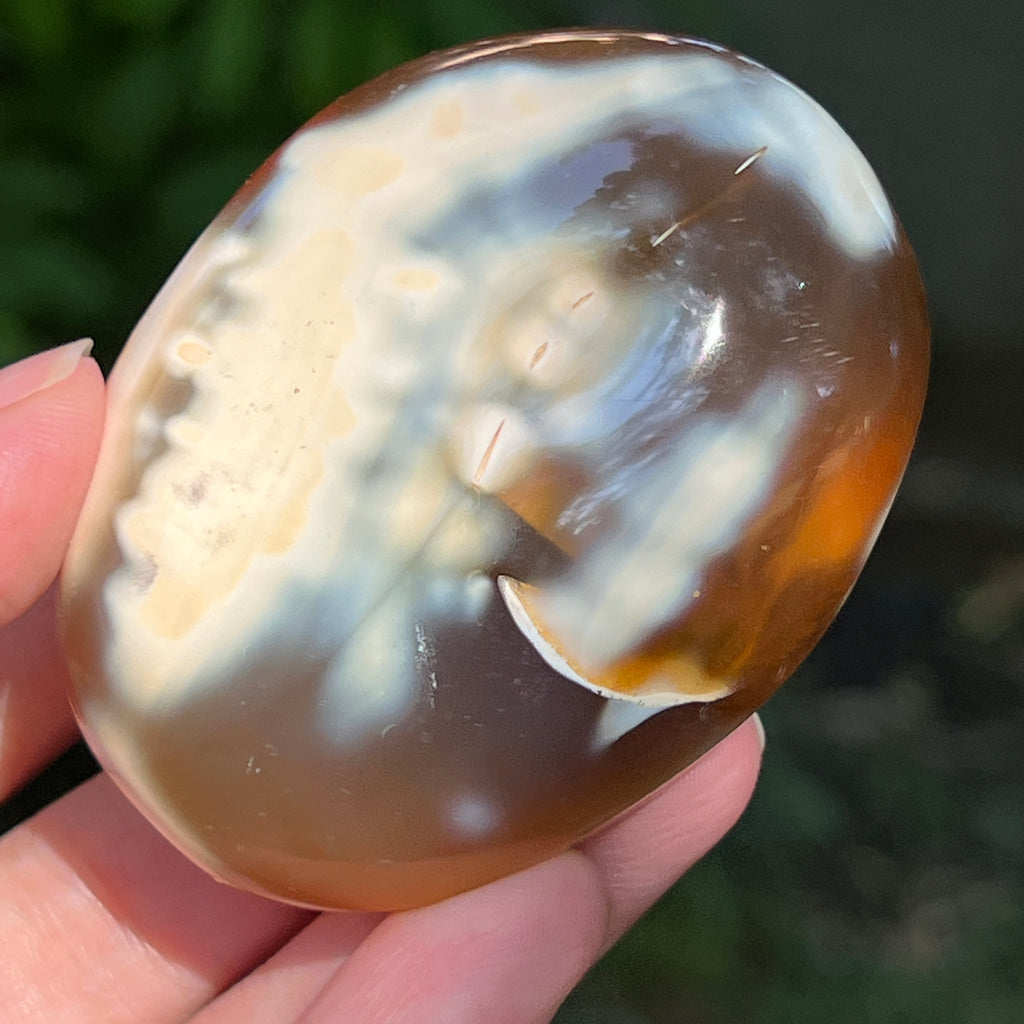 Agat Orca palmstone model 6, pietre semipretioase - druzy.ro 1 