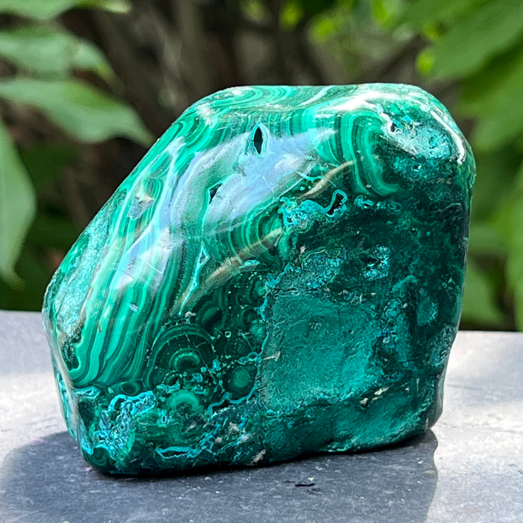 Malacola malachit cu crisocola piatra polisata model 2, pietre semipretioase - druzy.ro 6 