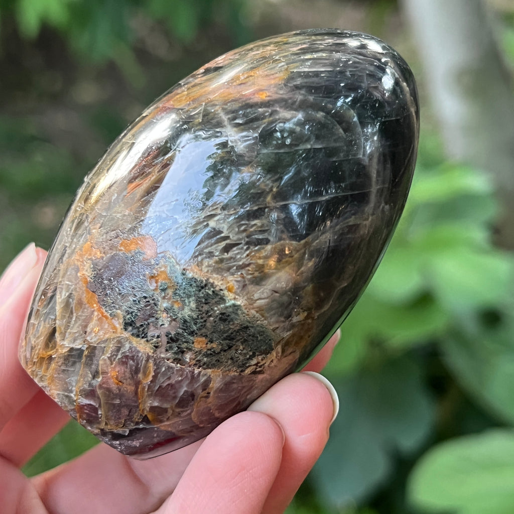 Sculptura piatra lunii somon gri | Model 1, pietre semipretioase - druzy.ro 6 