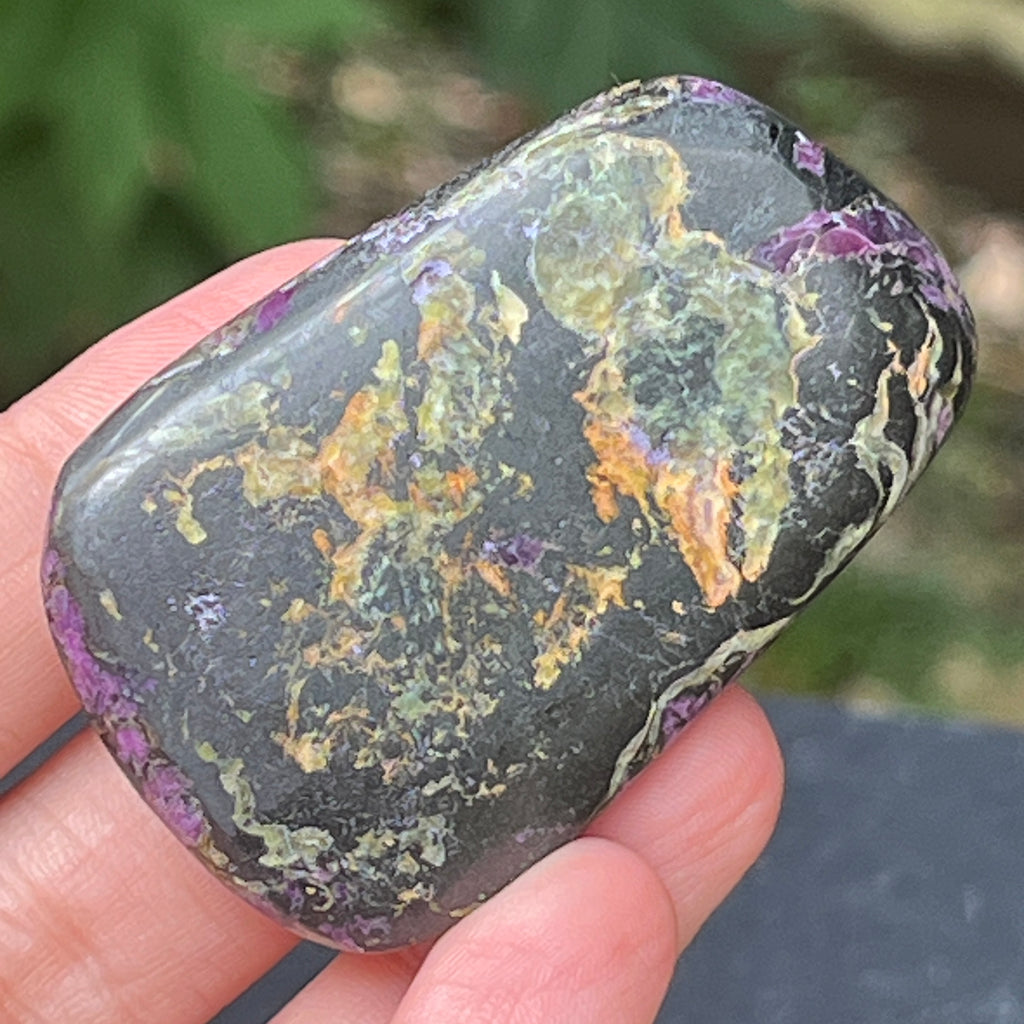 Palmstone atlantisit (stichtit, serpentin) model 10, pietre semipretioase - druzy.ro 3 