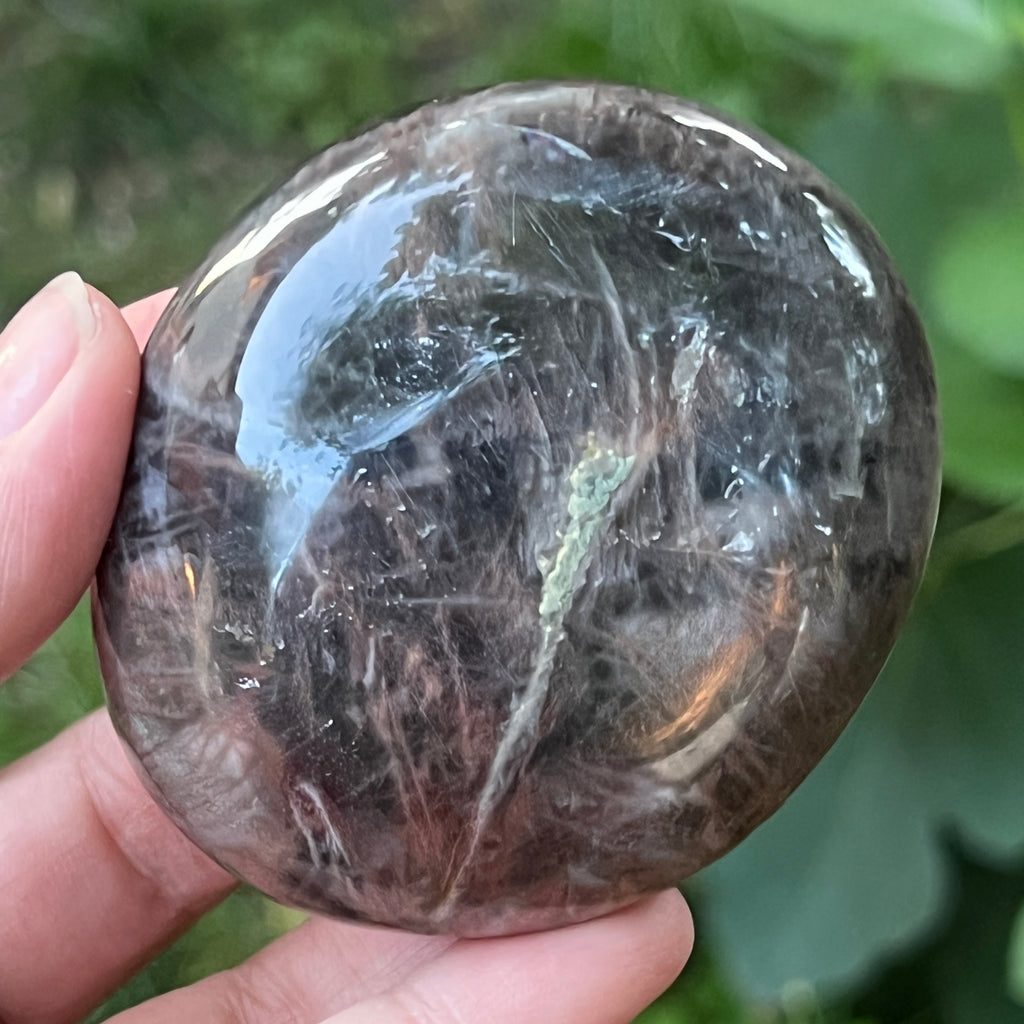Palmstone piatra lunii somon gri | Model 9, pietre semipretioase - druzy.ro 4 