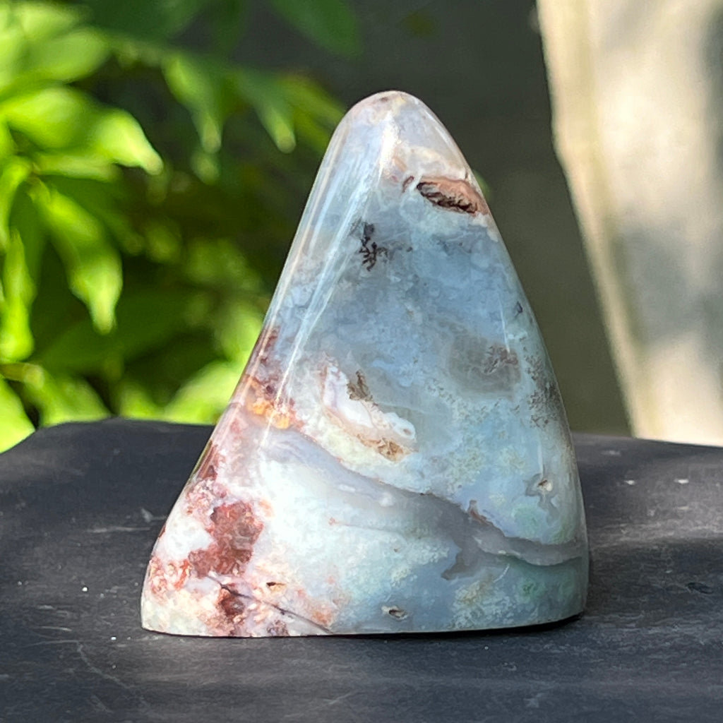 Calcedonie cu crom albastru-verzuie din Zimbabwe -forma libera| Model 9, pietre semipretioase - druzy.ro 3 