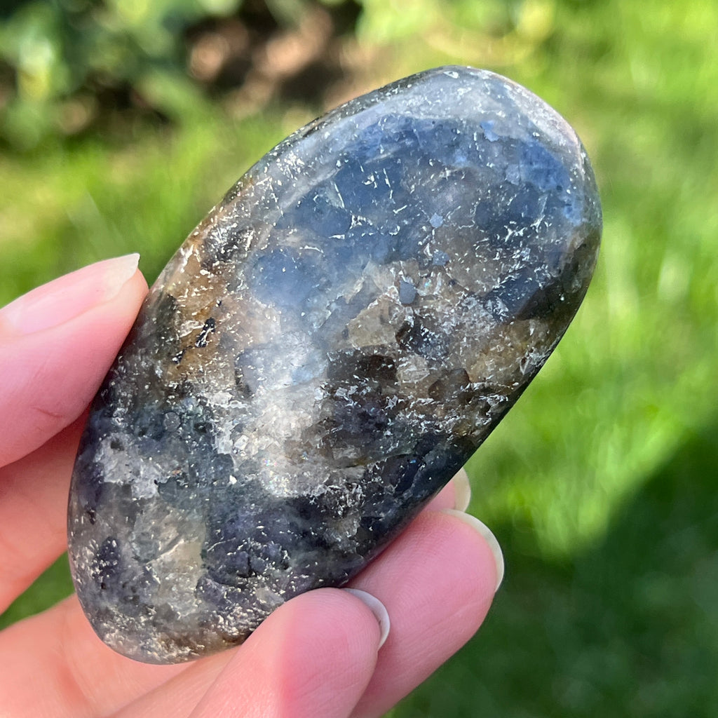 Palmstone Iolit (safir de apa) din Madagascar model 6, pietre semipretioase - druzy.ro 4 