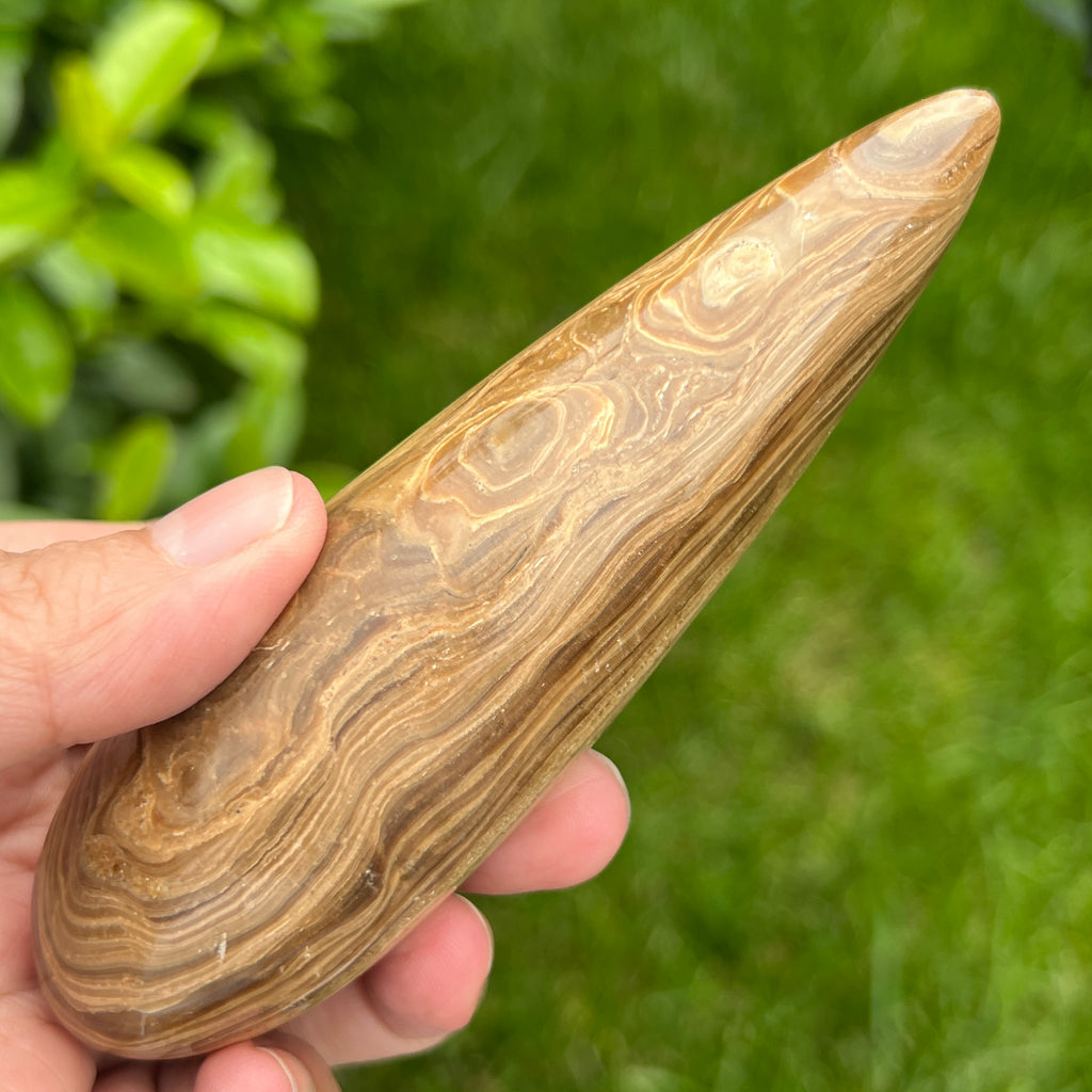 Bagheta aragonit maro model 8, pietre semipretioase - druzy.ro 2 