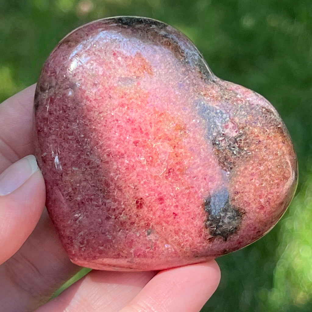Inima rodonit Madagascar model 1, pietre semipretioase - druzy.ro 1 
