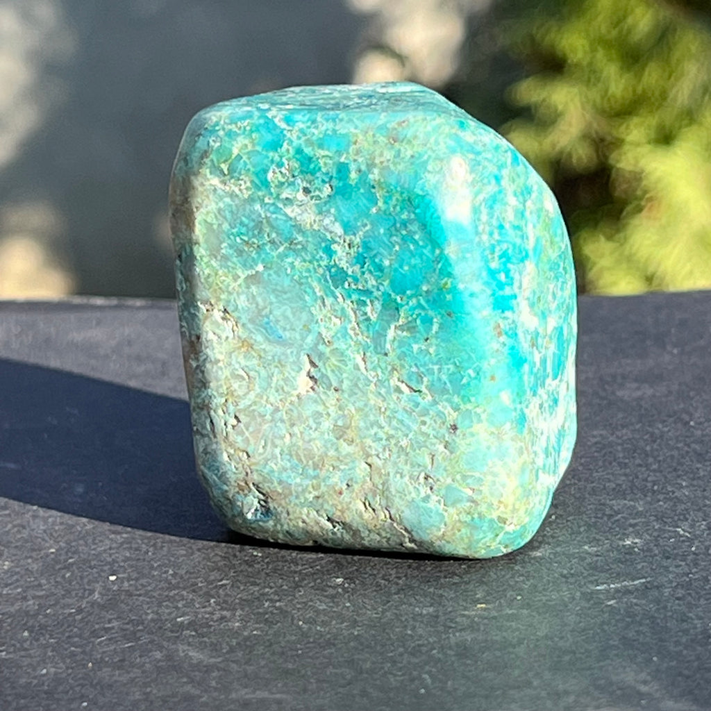 Shattuckite forma libera/palmstone m9, druzy.ro, cristale 6