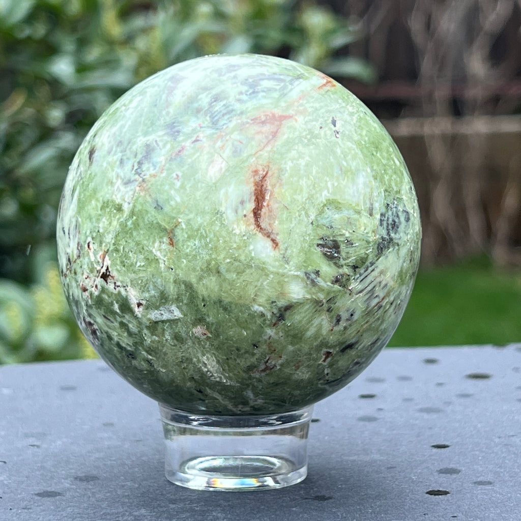 Crisopraz sfera m2, pietre semipretioase - druzy.ro 3 