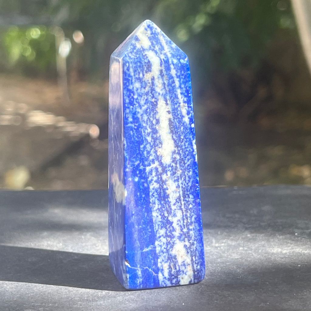 Turn/obelisc lapis lazuli m6, druzy.ro, cristale 8