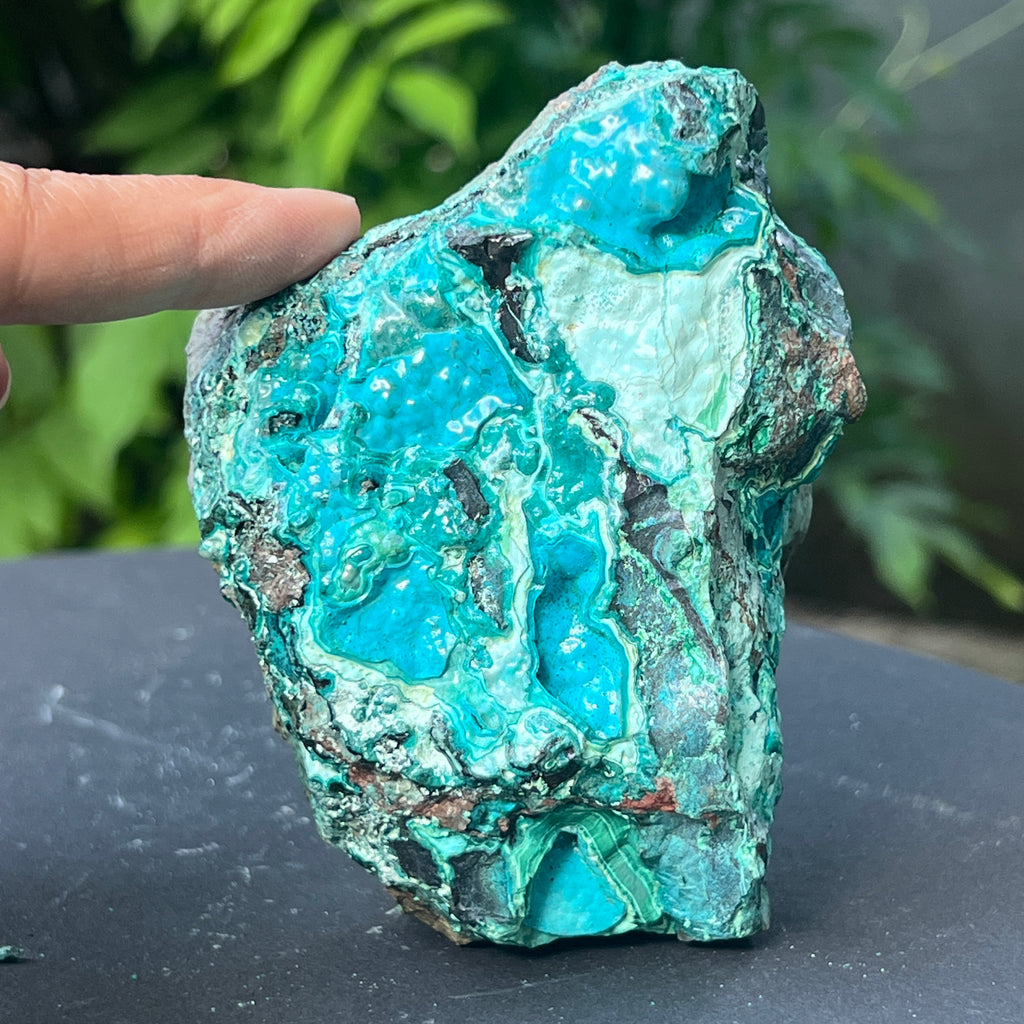Cluster crisocola botrioidală model 6 din Congo, pietre semipretioase - druzy.ro 1 