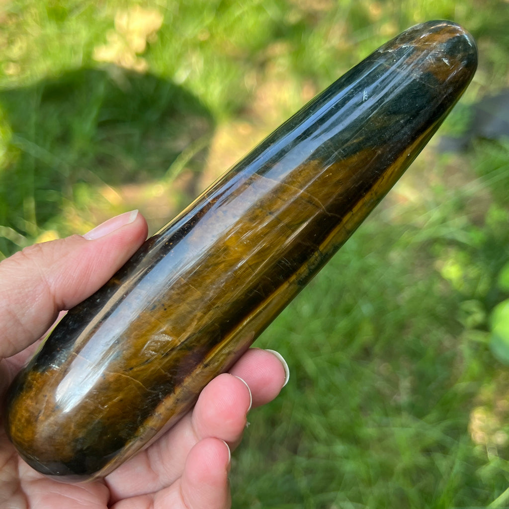 Bagheta masaj ochi de tigru m7, pietre semipretioase - druzy.ro 7 