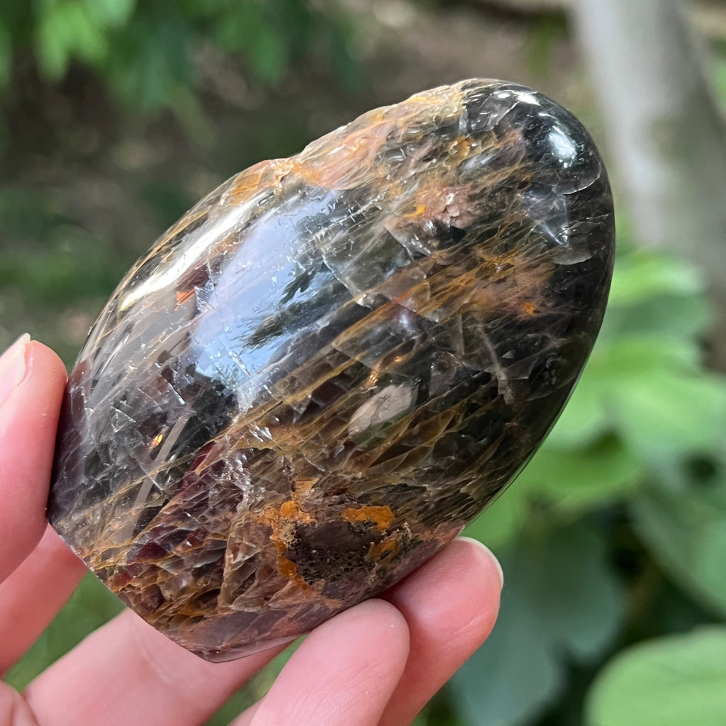 Sculptura piatra lunii somon gri | Model 1, pietre semipretioase - druzy.ro 3 