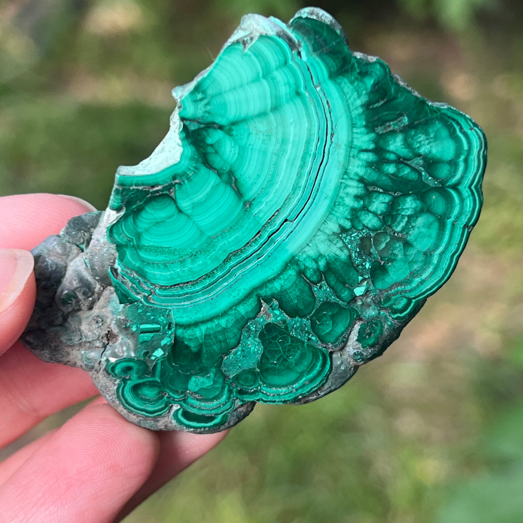 Felie malachit | Model 4, pietre semipretioase - druzy.ro 2 