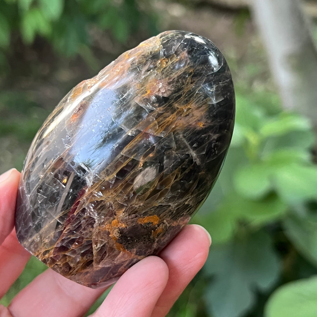 Sculptura piatra lunii somon gri | Model 1, pietre semipretioase - druzy.ro 4 