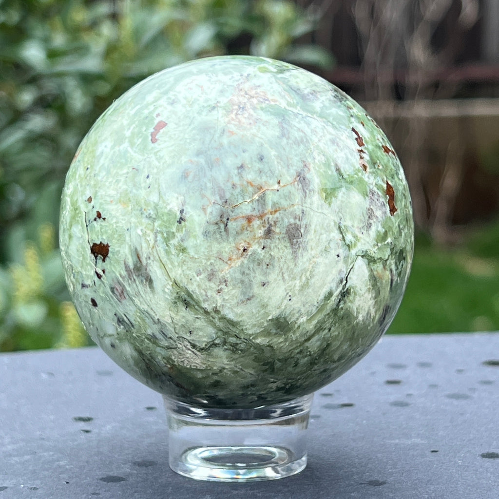 Crisopraz sfera m2, pietre semipretioase - druzy.ro 2 