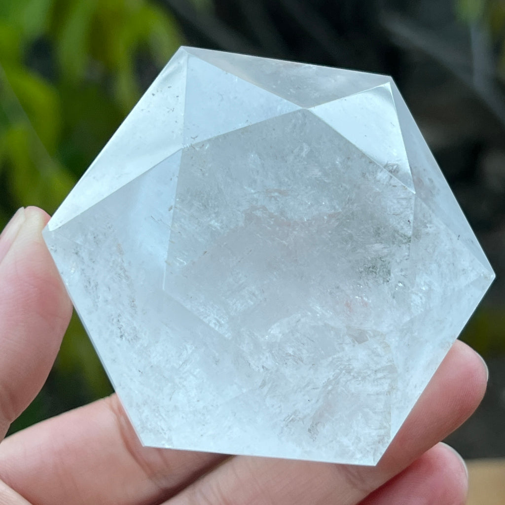 Cuart forma diamant caliate extra, cristal de stanca/cuart incolor m5, pietre semipretioase - druzy.ro 5 