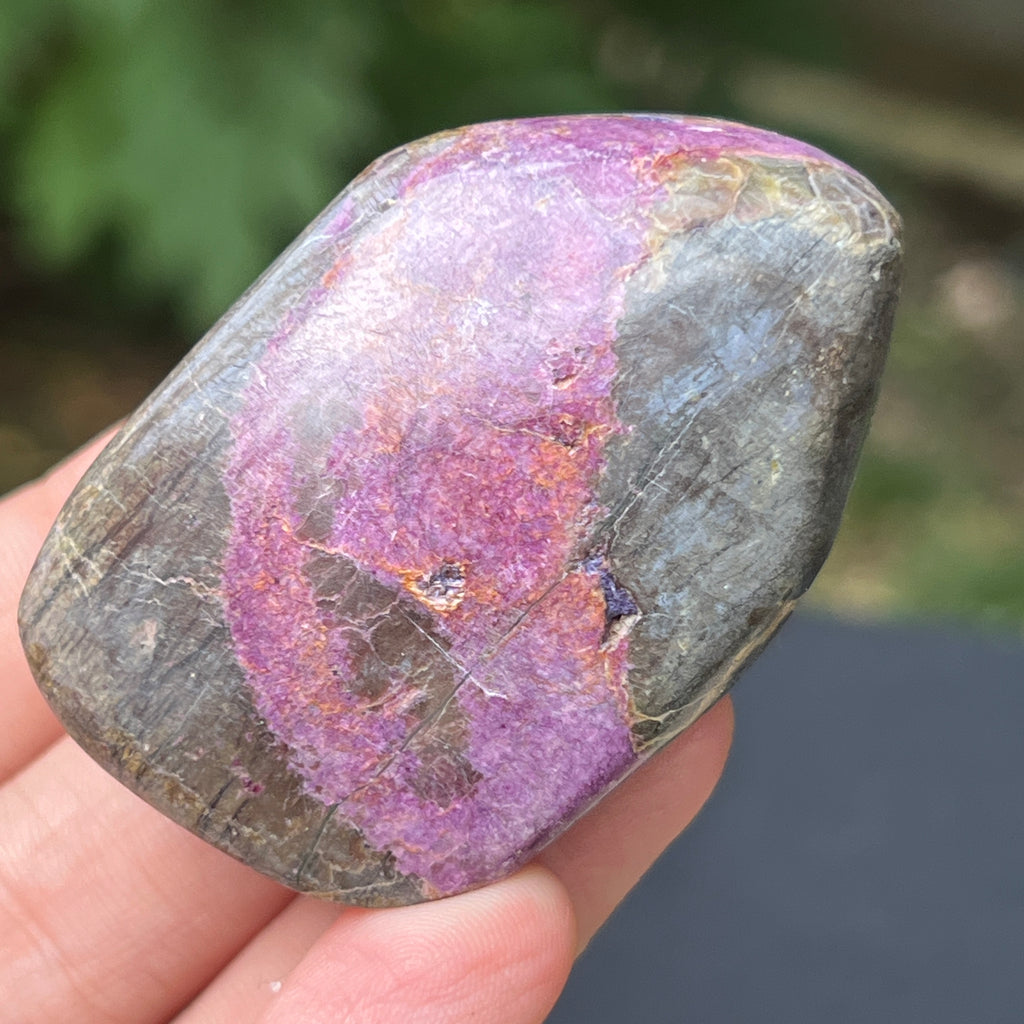 Palmstone atlantisit (stichtit, serpentin) model 5, pietre semipretioase - druzy.ro 2 
