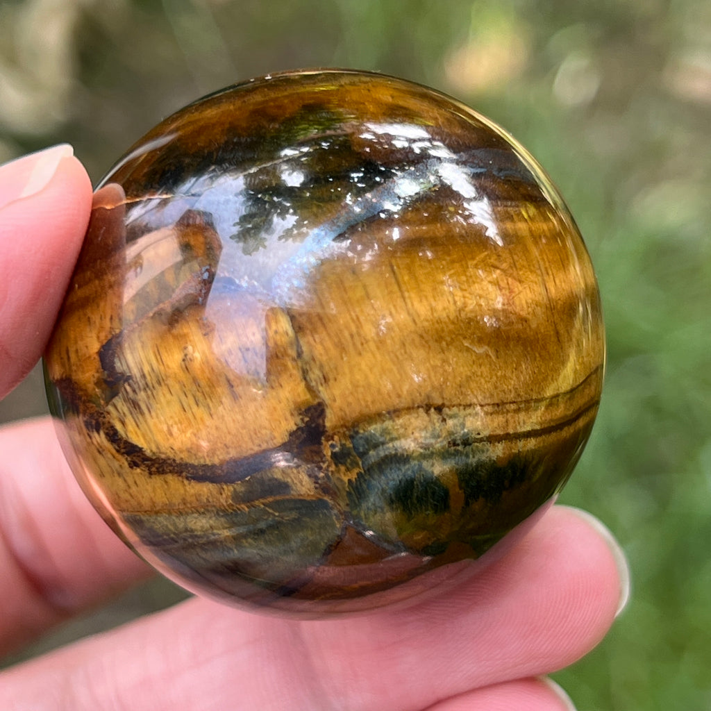 Ochi de tigru sfera model 1, pietre semipretioase - druzy.ro 3 