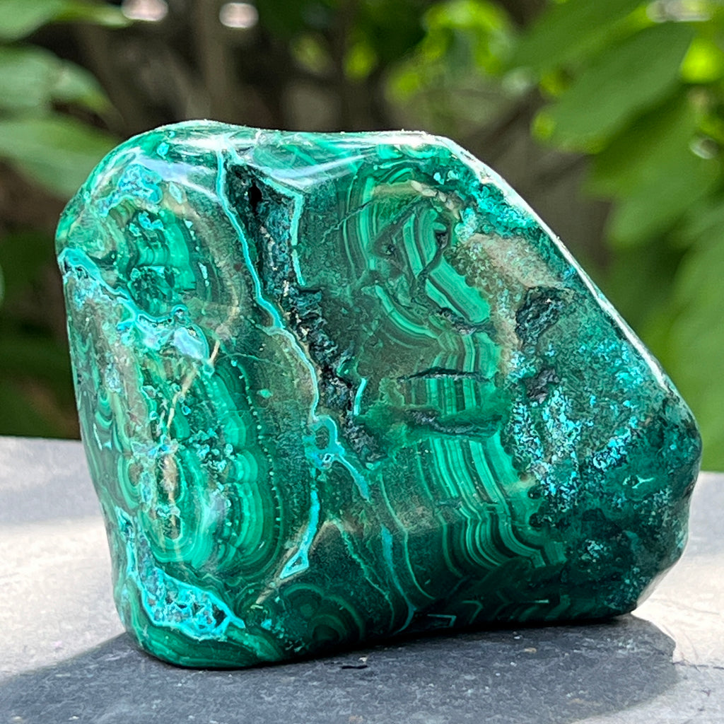 Malacola malachit cu crisocola piatra polisata model 2, pietre semipretioase - druzy.ro 4 